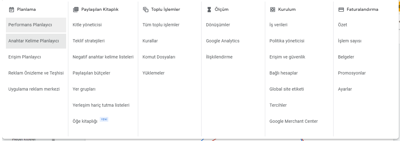 keyword planner
